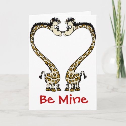 Card_Giraffe Love Couple Valentine Holiday Card