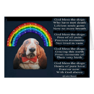 Card God Bless The Dogs Poem