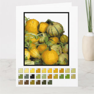 Card – Gourd Harvest Paint by Number..