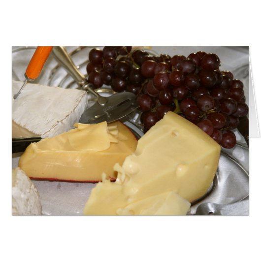 Card, "Grapes and Cheeses" Cards (Front Horizontal)