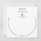 CARD Green Tara - with envelope (Back)