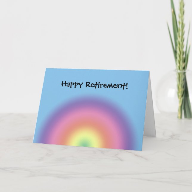 Card - Greeting – Rainbow Retirement (Front)