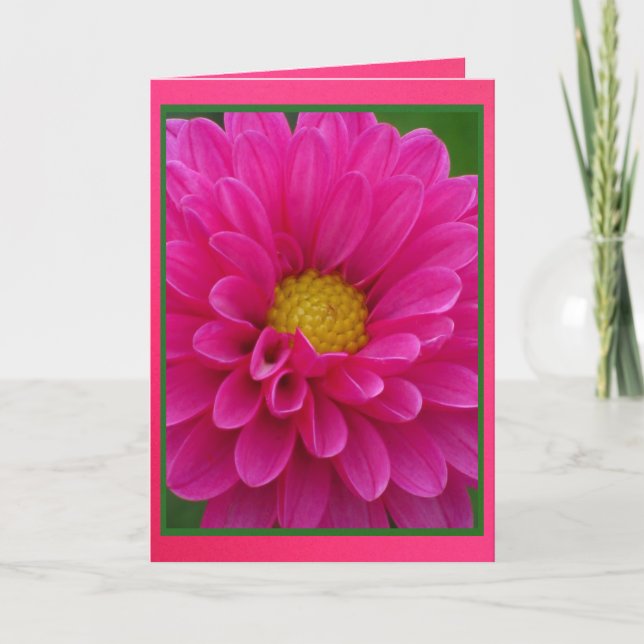 Card - Happy Birthday to My Aunt - La Dalia Rosa (Front)