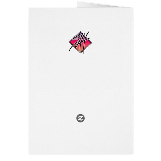 Card Happy Skeletons Say Hi (Back)