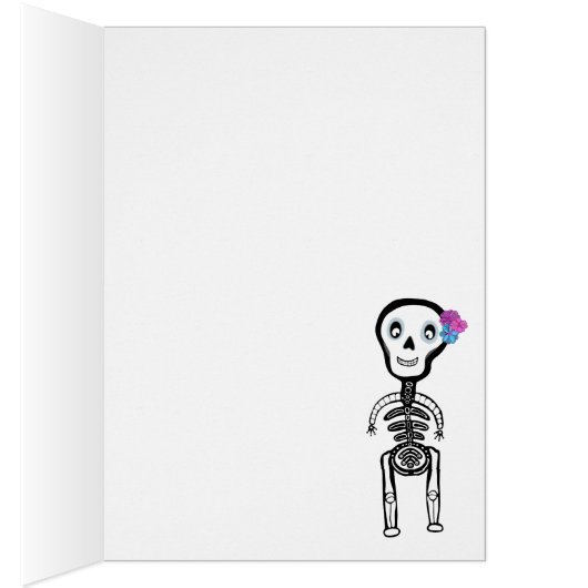 Card Happy Skeletons Say Hi (Inside (Right))