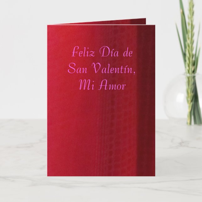 Card - Happy Valentine's Day, My Love - Red (Front)