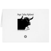 Card - Highland Cattle (Back Horizontal)
