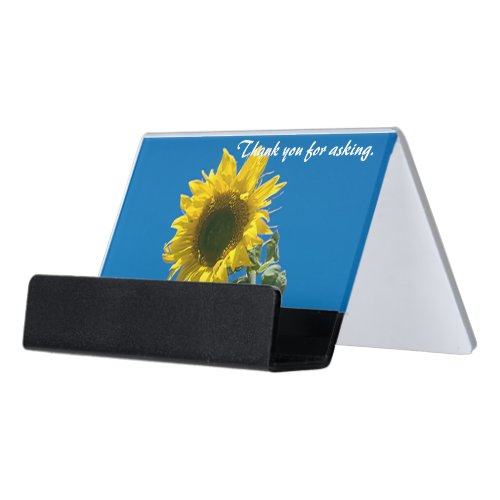 Card Holder _ Sunflower with Text