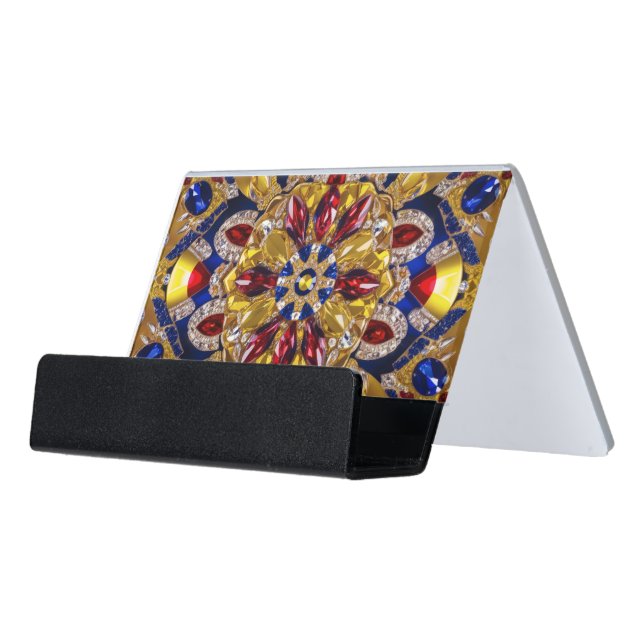 Card Holder with Colombia Colors (Angled Front)