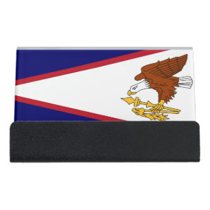 Card Holder with flag of American Samoa, USA