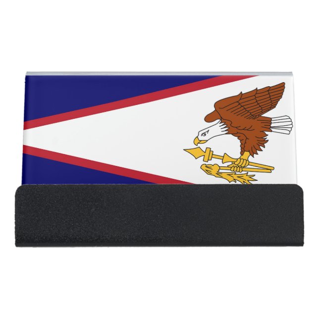Card Holder with flag of American Samoa, USA (Front)