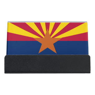 Card Holder with flag of  Arizona State, USA
