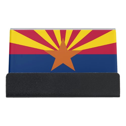 Card Holder with flag of  Arizona State USA