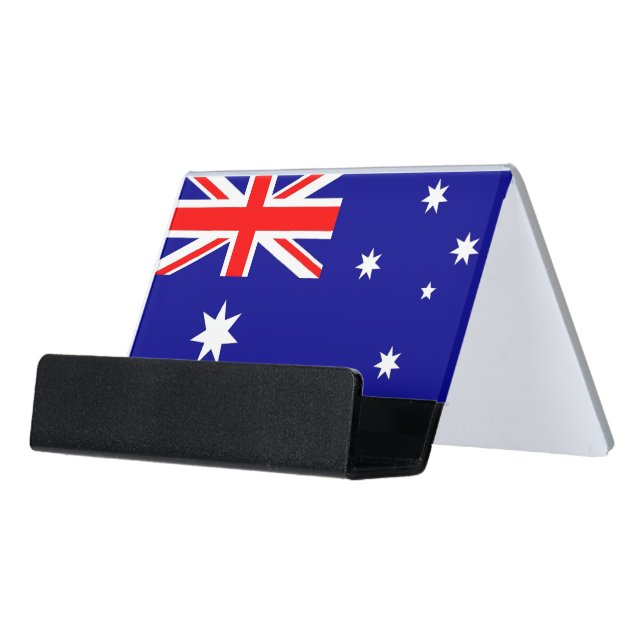 Card Holder with flag of Australia (Angled Front)