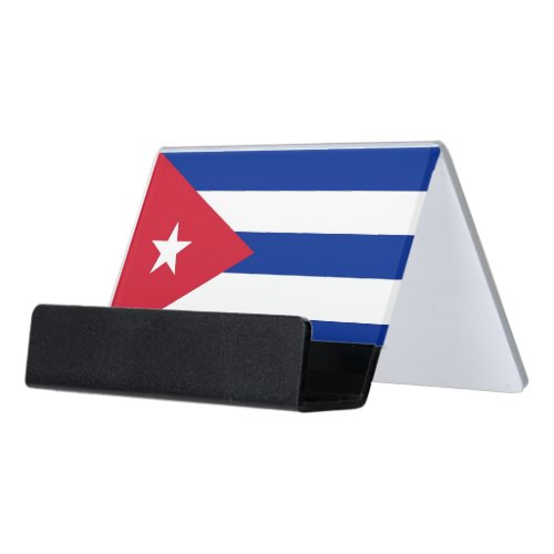 Card Holder with flag of Cuba