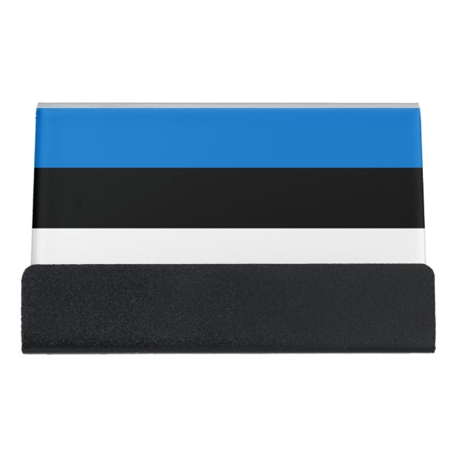 Card Holder with flag of Estonia (Front)