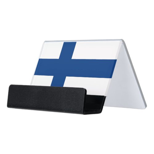 Card Holder with flag of Finland