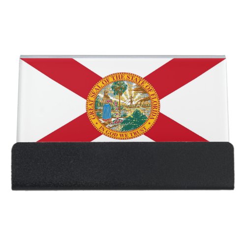 Card Holder with flag of Florida State USA