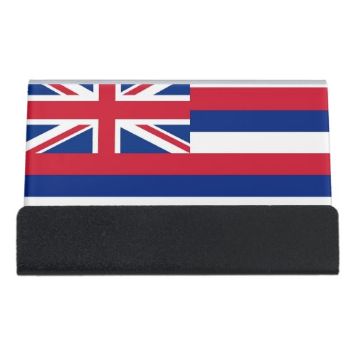 Card Holder with flag of Hawaii State USA