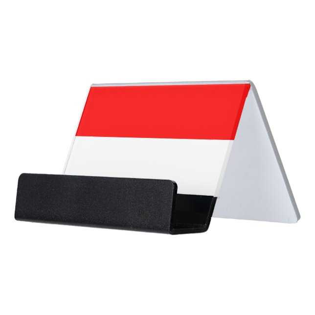 Card Holder with flag of Indonesia (Angled Front)