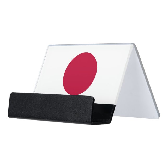 Card Holder with flag of Japan (Angled Front)