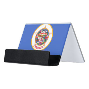 Card Holder with flag of Minnesota State, USA
