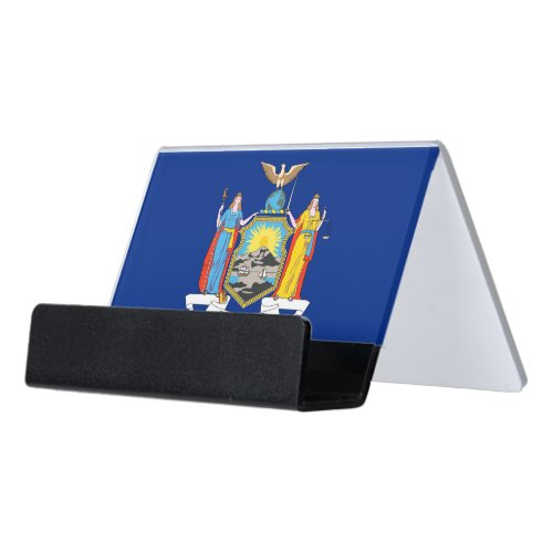 Card Holder with flag of New York State USA