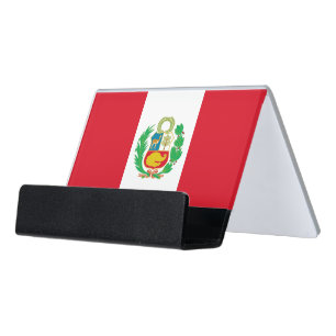 Card Holder with flag of Peru
