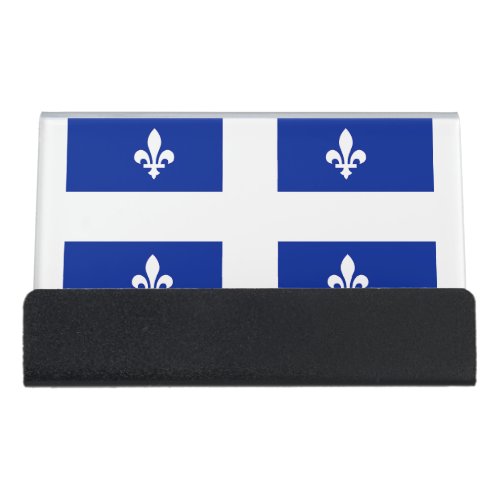 Card Holder with flag of Quebec Canada