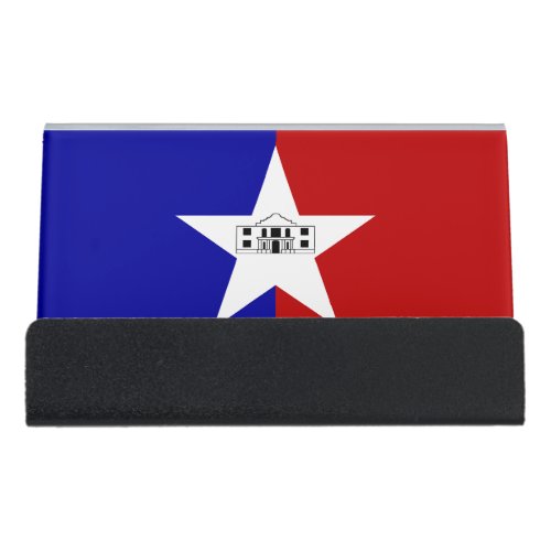 Card Holder with flag of San Antonio City USA