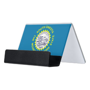 Card Holder with flag of South Dakota, USA
