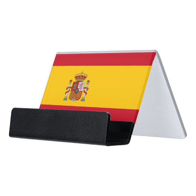 Card Holder with flag of Spain (Angled Front)