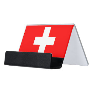 Card Holder with flag of Switzerland