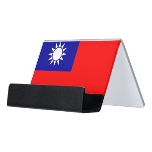 Card Holder with flag of Taiwan