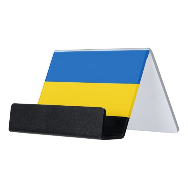 Card Holder with flag of Ukraine (Angled Front)