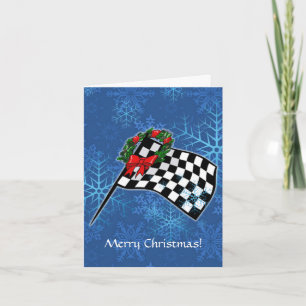 Card - Holiday Racing Flag