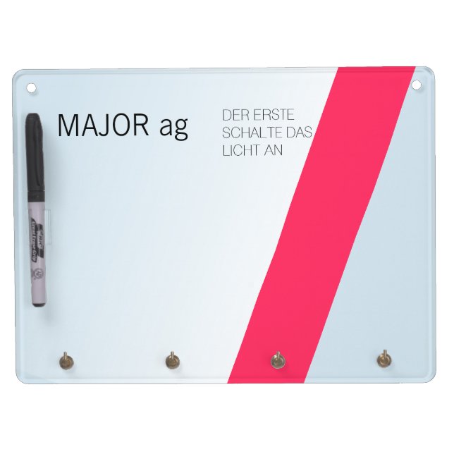 card house | Unusual business equipment Dry Erase Board With Keychain Holder (Front)