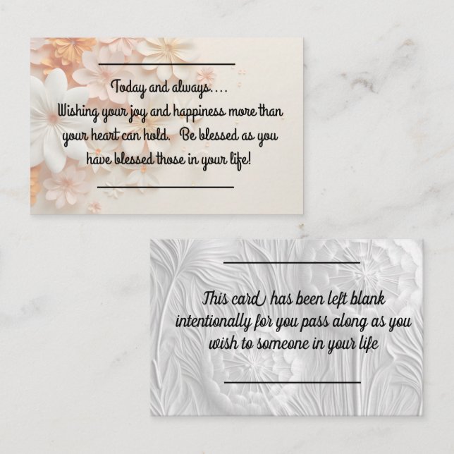 Card insert - General Greeting with a TWIST! (Front/Back)