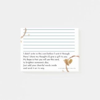 Card Insert Poem - 3x4 Post-it Notes