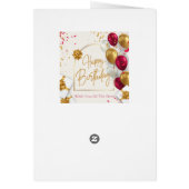 Card invitation birthday (Back)