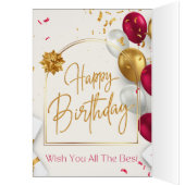 Card invitation birthday (Inside (Left))