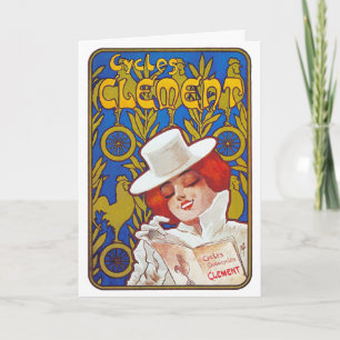 Card/ Invitation: Vintage French Bicycle Ad Invitation