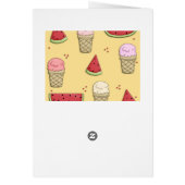 Card Kid's Ice Cream Watermelon (Back)