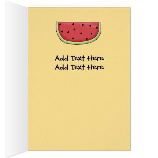 Card Kid's Ice Cream Watermelon (Inside (Right))