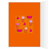 Card Kid's Ice Cream Watermelon Orange (Inside (Left))