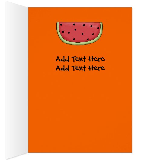 Card Kid's Ice Cream Watermelon Orange (Inside (Right))