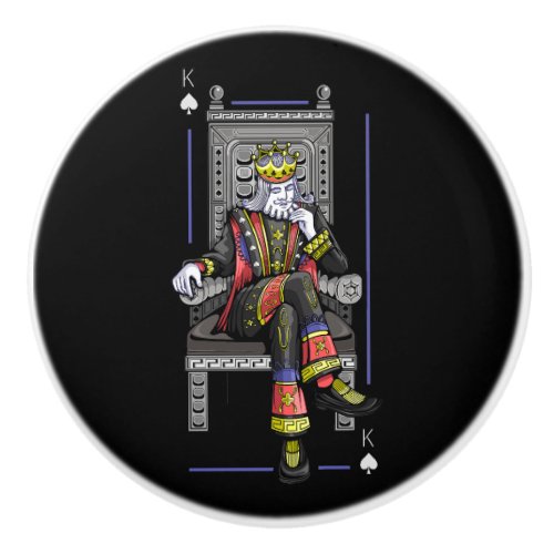 Card King Ceramic Knob