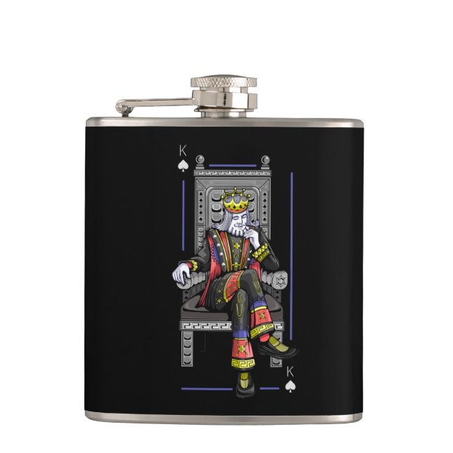 Card King Flask (Front)