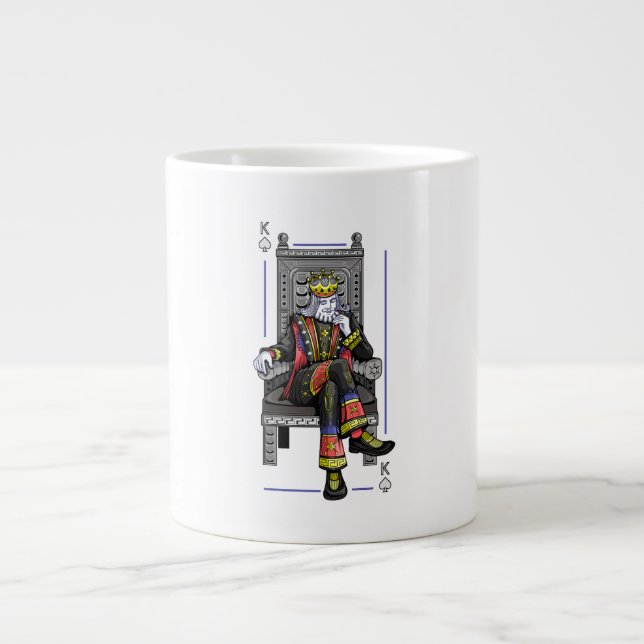 Card King Giant Coffee Mug (Front)