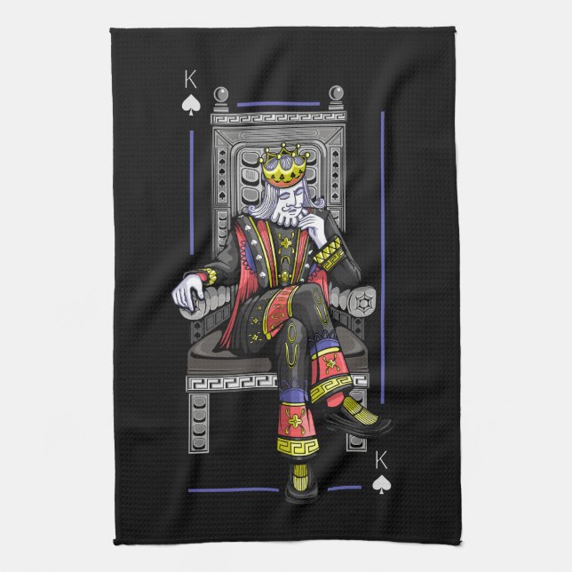 Card King Kitchen Towel (Vertical)